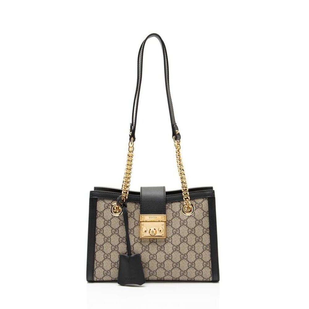 Gucci GG Supreme Padlock Chain Small Shoulder Bag